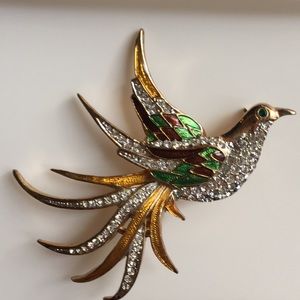 Vintage bird brooch/pin